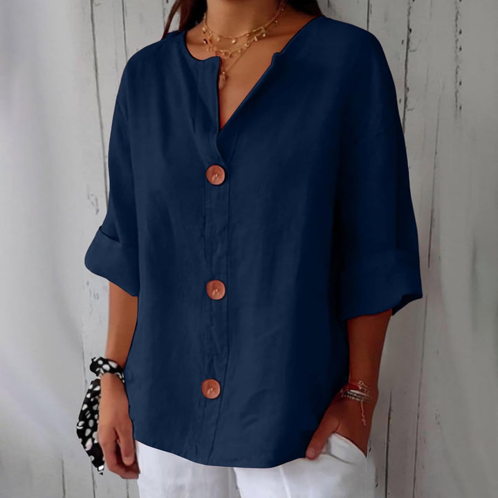 Femme Aarhus™ | Afslappet linnebluse til tidløs elegance