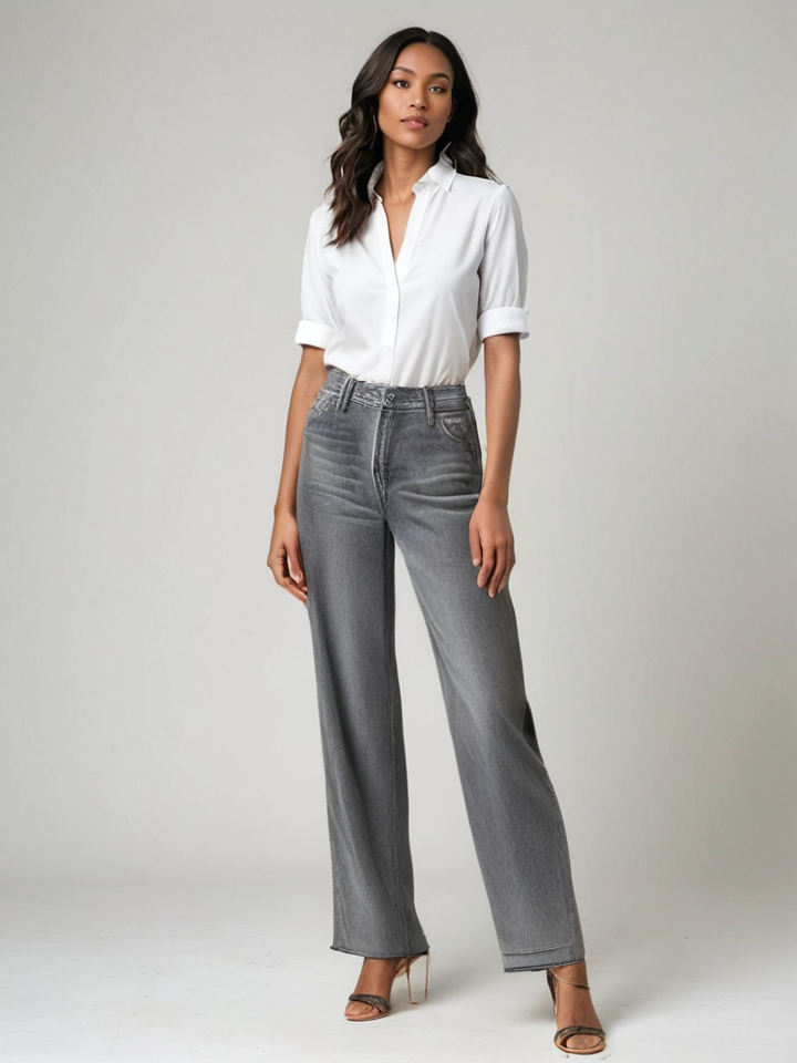 Femme Aarhus™ | Grå Udstillet Jeans